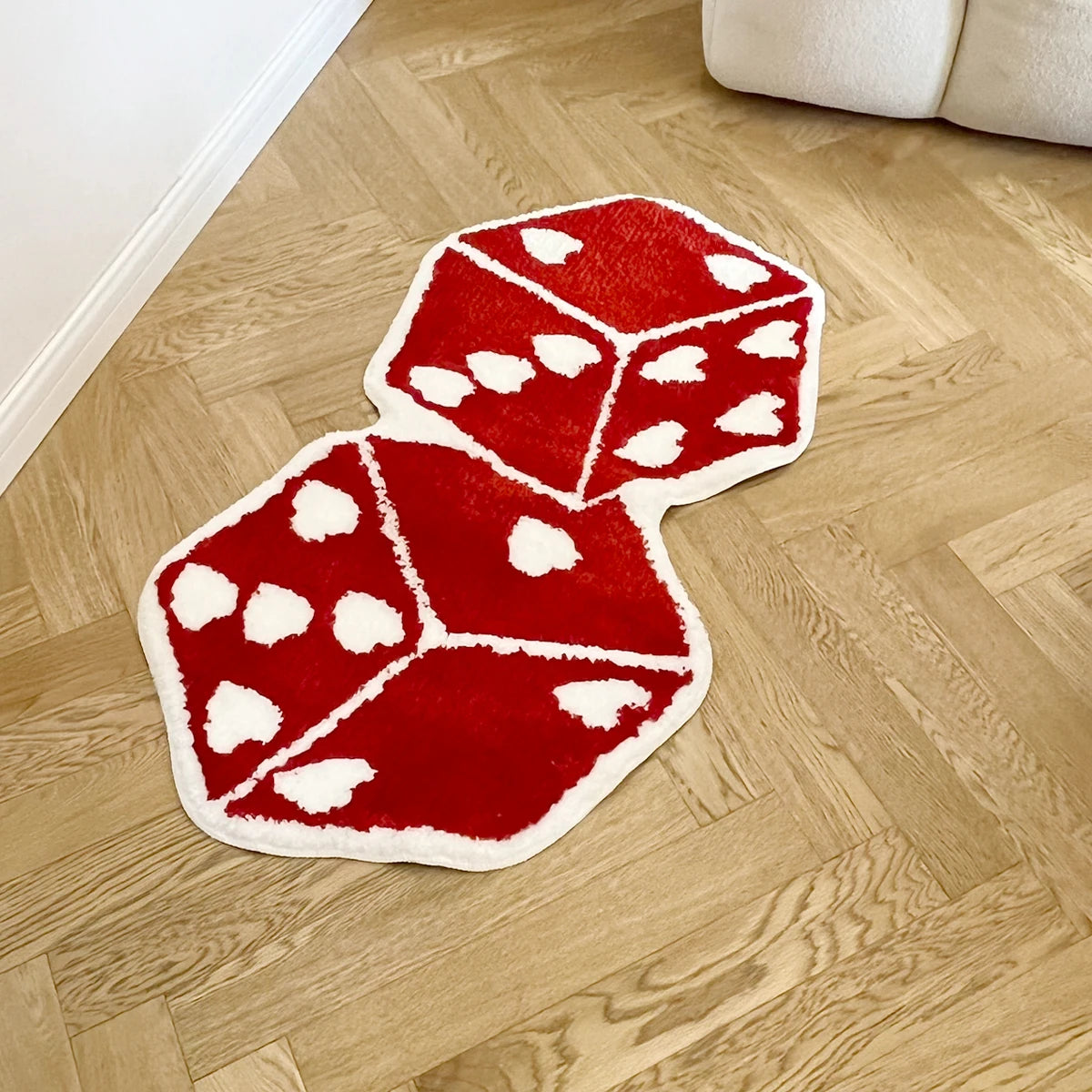 Red Dice Tufted Rug