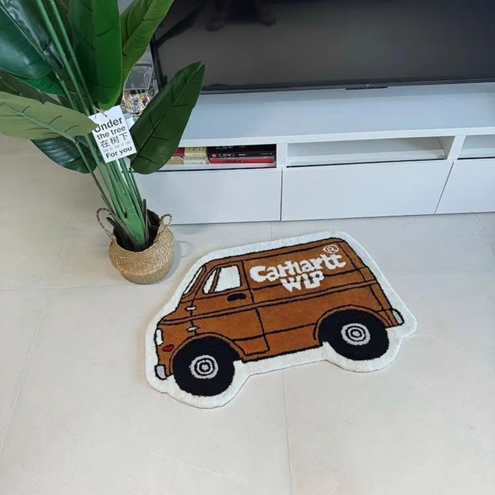 VIKAMA Summer Carpets, Car Carpets, Living Room and Bedroom Bed Carpets, Children's Room Anti-slip Floor MATS, Home Decoration