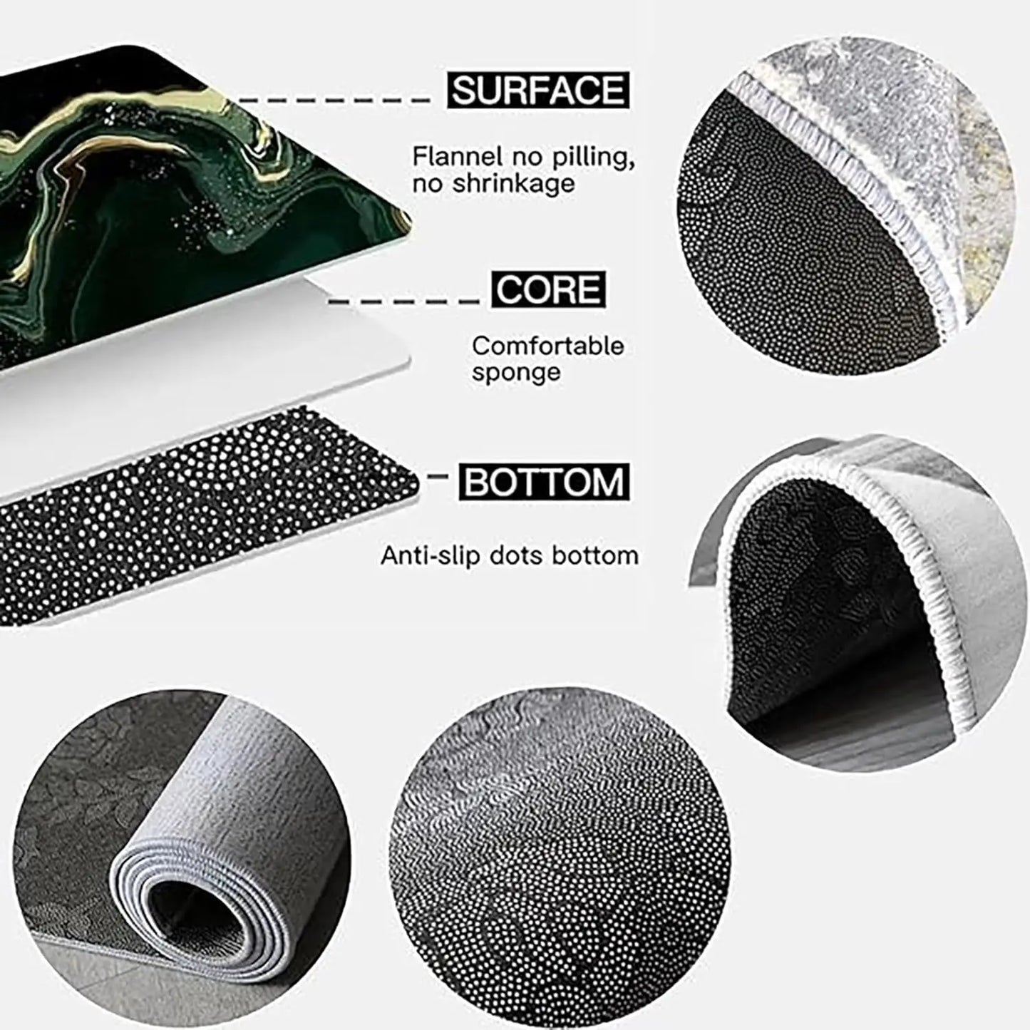 VIKAMA Cool Blue and White Sports Car Rug - Easy to Clean - Boys' Bedroom Floor Mat - Living Room Floor Pad - Home Decoration