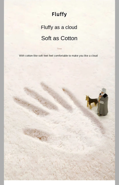 VIKAMA Cartoon Poached Egg Carpet Bedside Blanket Absorbent Bathroom Floor Mat Living Room Sofa Coffee Table Rug Home Decoration