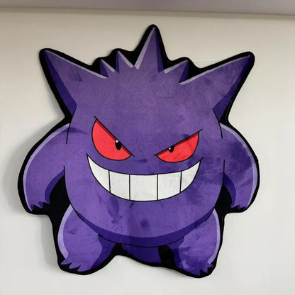 Pokemon Purple Gengar Hanging Rugs Tapestry Home Bedroom Deco Door Kitchen Mats Living Room Hanging Rugs Kids Children Gifts