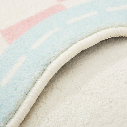 Flower Pattern Bedroom Decor Pink Carpet Thick Plush Bedside Floor Mat Irregular Shapes Carpets for Living Room Fluffy Soft Rug