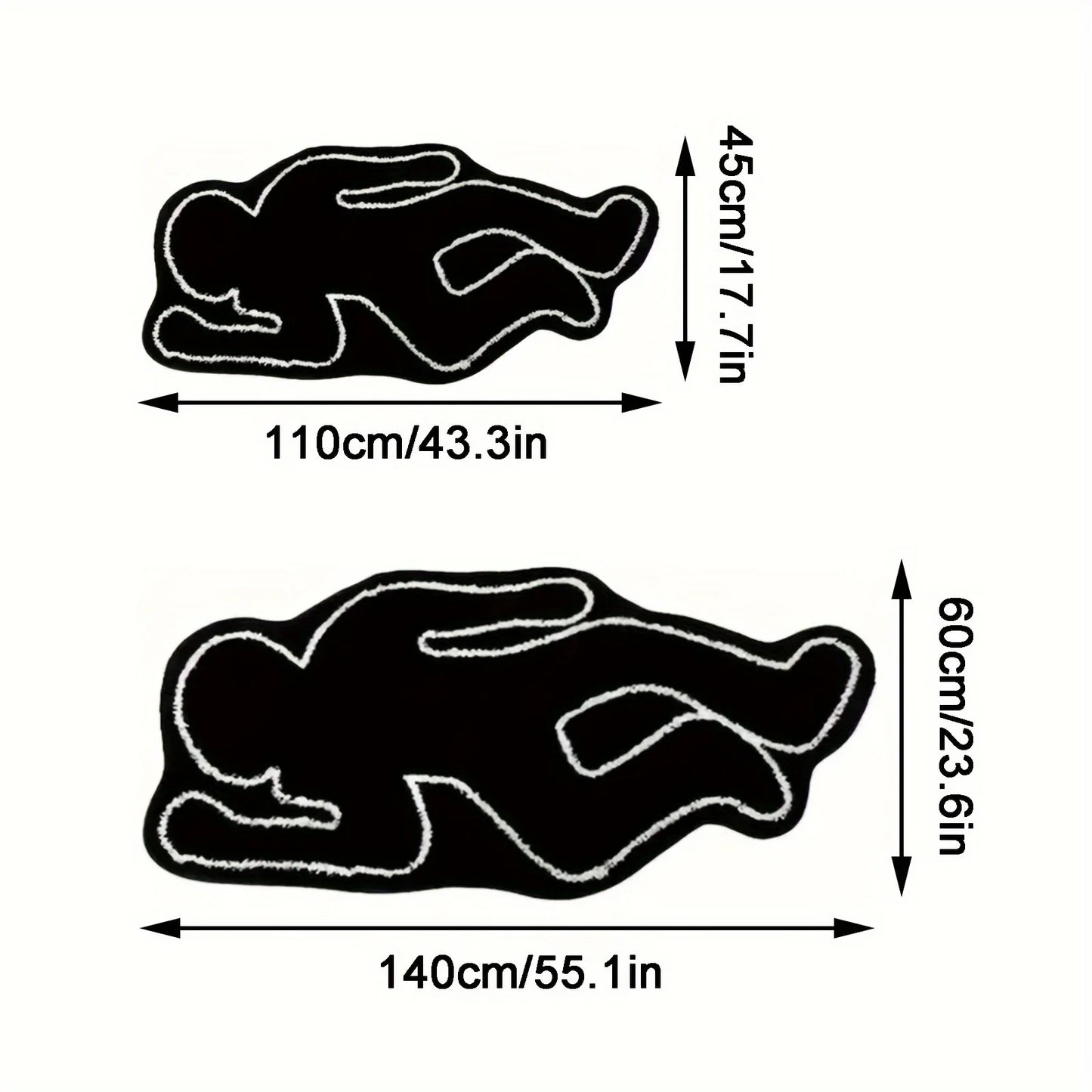 VIKAMA Cartoon Abstract Carpet Home Decoration, Suitable for the Entrance Bathroom Non-slip Mat, Soft and Comfortable, Absorbent