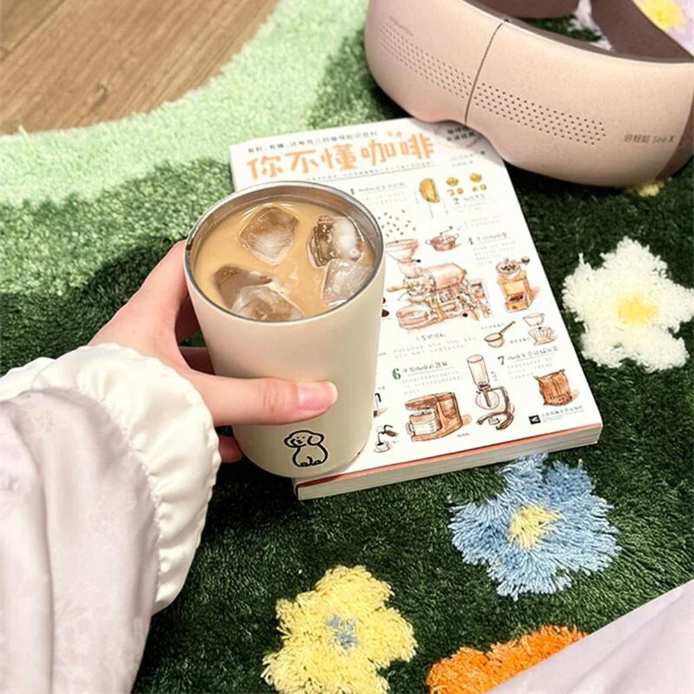 Floral Tufted Carpet Garden Green Style Carpet Soft Pile Sofa Rug Anti-slip Indoor Floor Footer Bedroom Bedside Footer