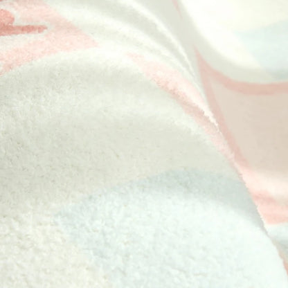 Flower Pattern Bedroom Decor Pink Carpet Thick Plush Bedside Floor Mat Irregular Shapes Carpets for Living Room Fluffy Soft Rug