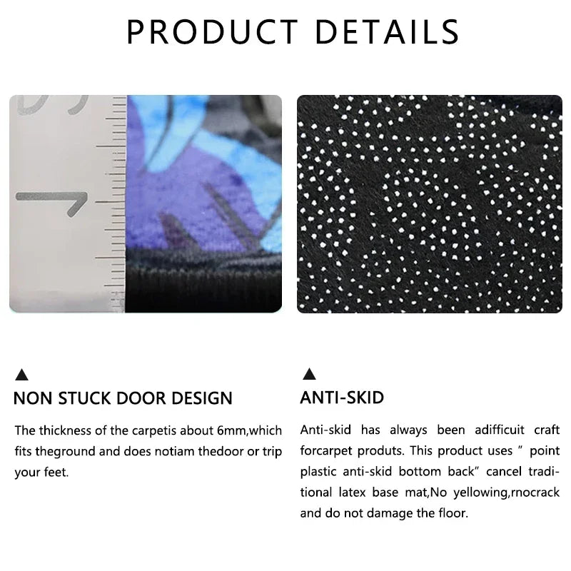 Snorlax Design Carpet Soft and Durable Perfect Home Decor To Add A Touch of Anime Charm Ideal Gift for Pokémon Fans