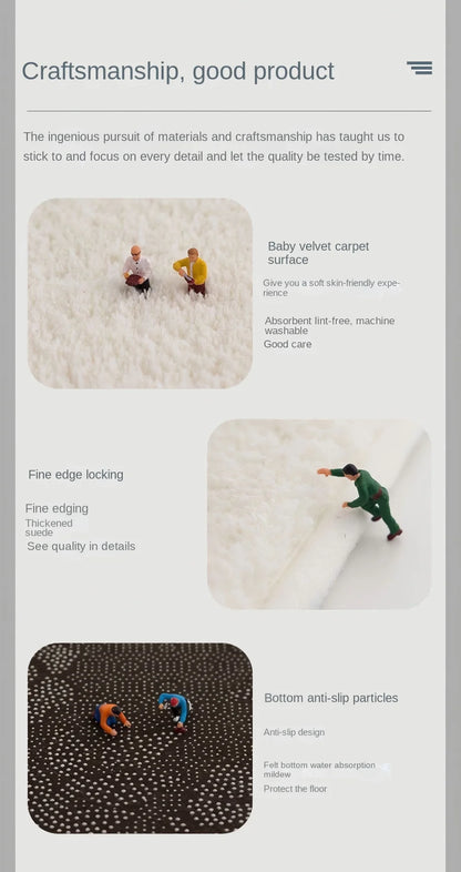 VIKAMA Cartoon Poached Egg Carpet Bedside Blanket Absorbent Bathroom Floor Mat Living Room Sofa Coffee Table Rug Home Decoration