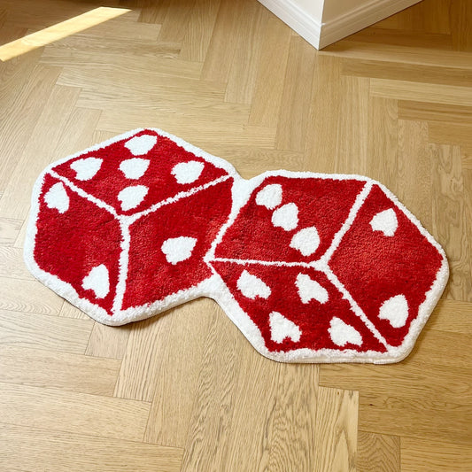 Red Dice Tufted Rug