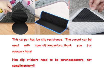 VIKAMA Puddle Handprint Fun Carpet Creative Home Absorbent Non-Slip Floor Mat Entryway Bathroom Living Room Ins Style Home Decor