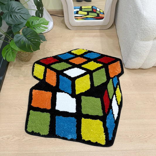 Rubik's Cube Tufted Rug